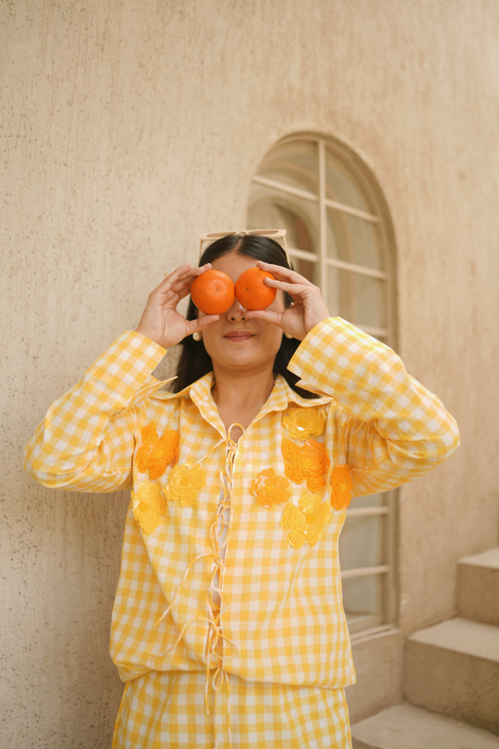 Citrus Ghingham Skirt