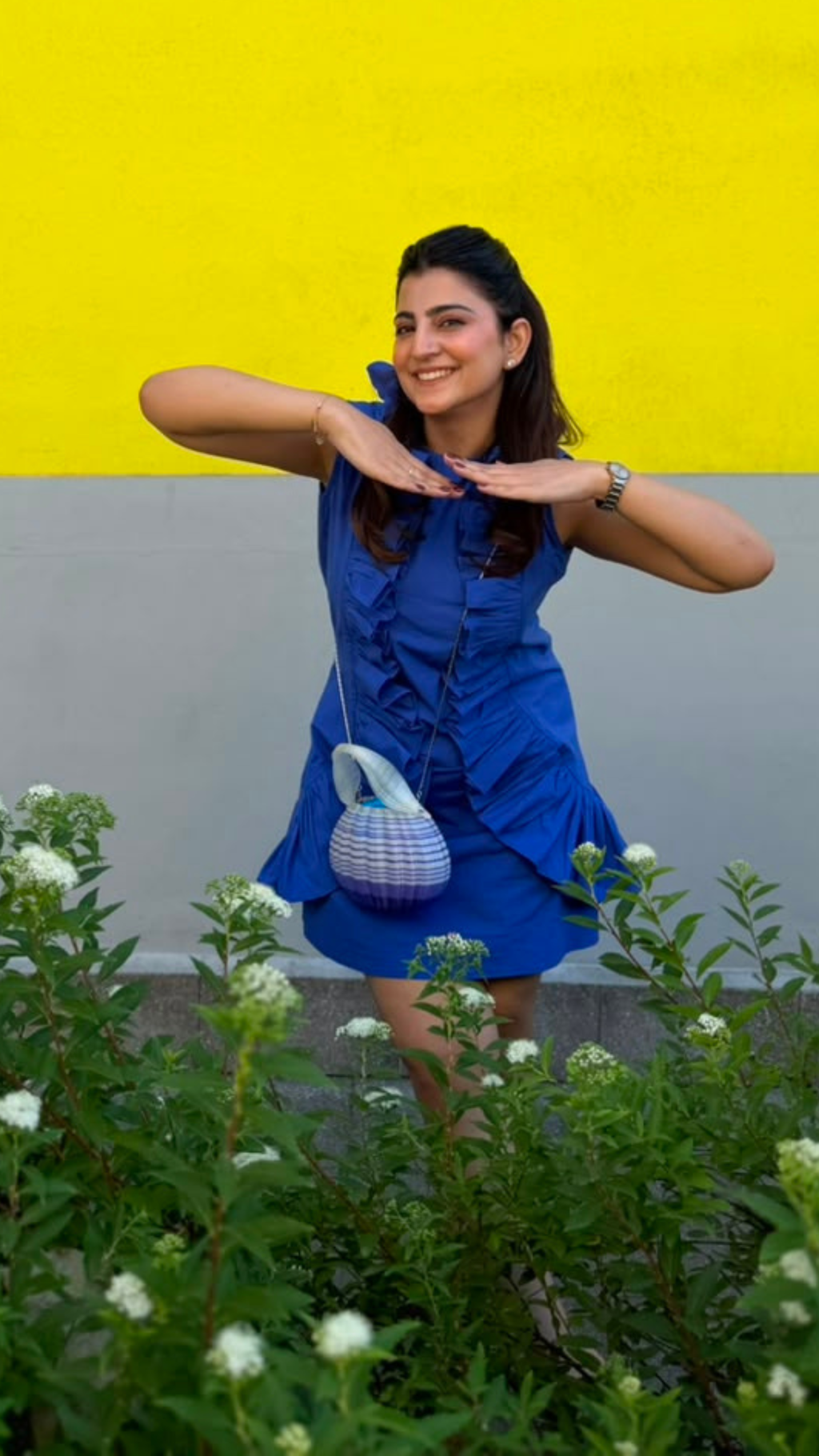 Ruffle Reverie in Blue