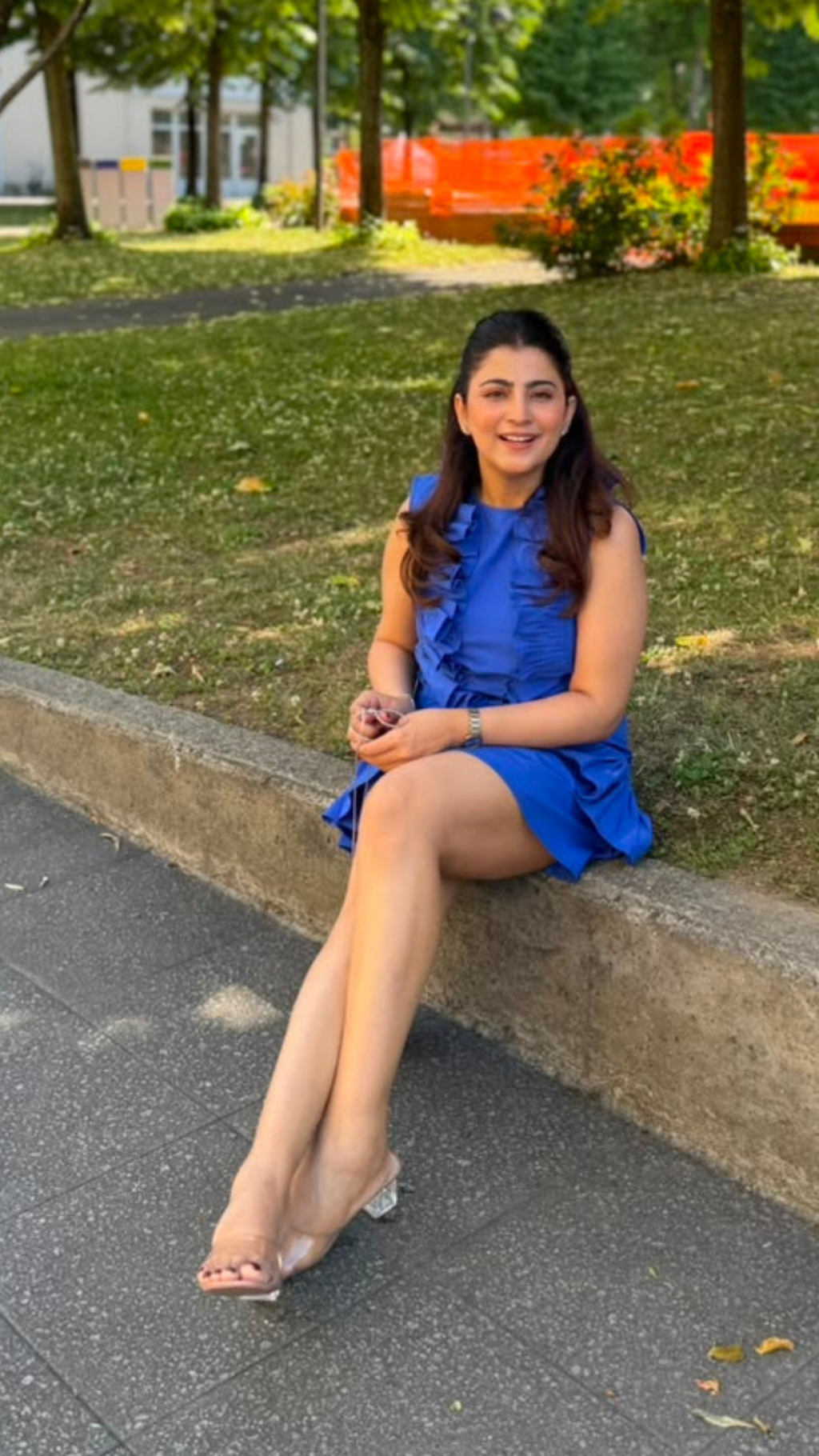 Ruffle Reverie in Blue