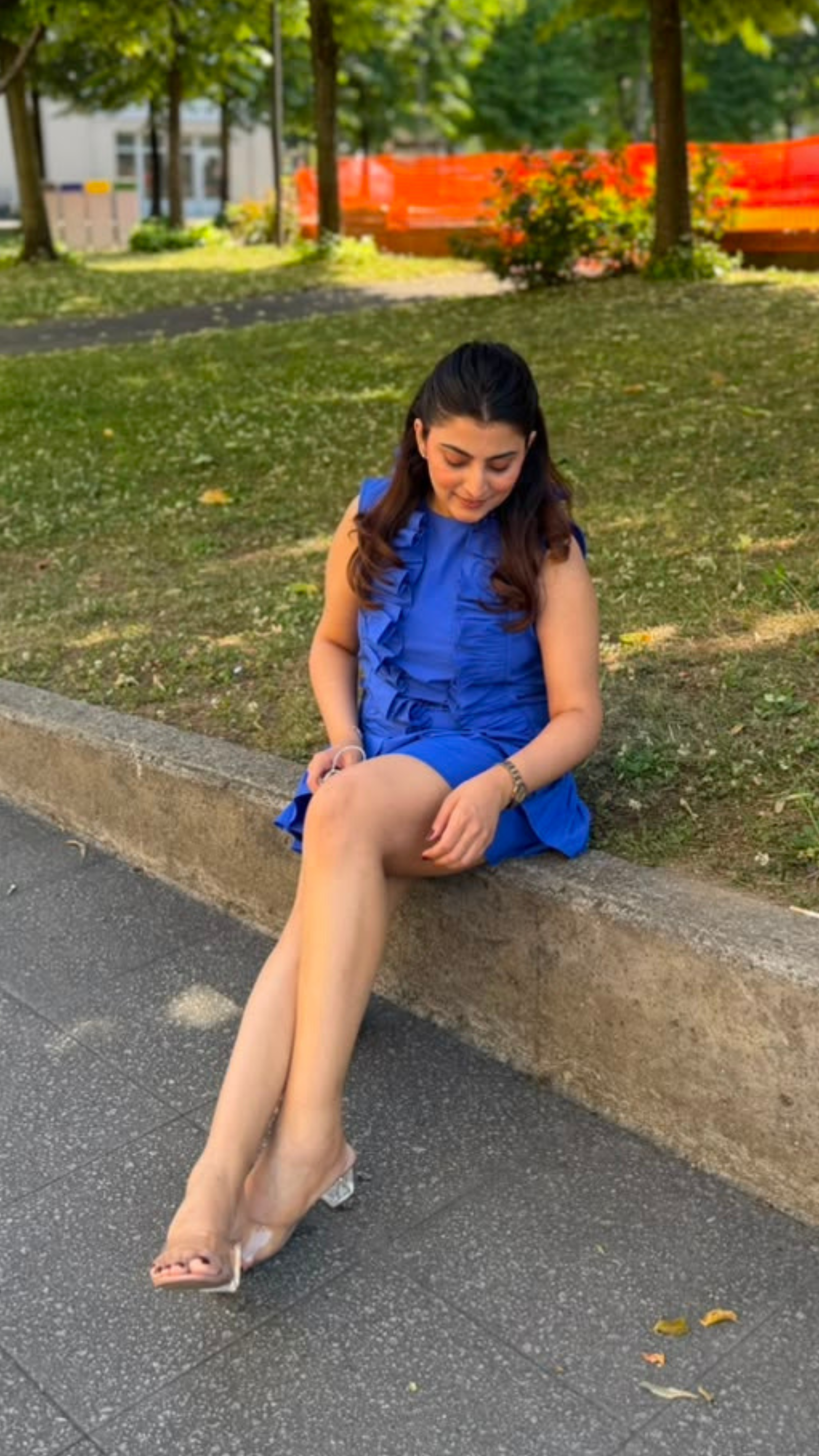 Ruffle Reverie in Blue