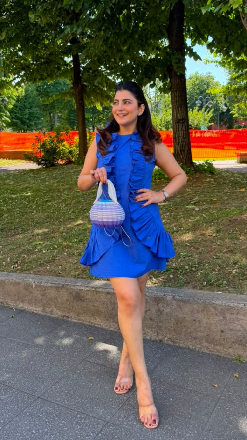 Ruffle Reverie in Blue