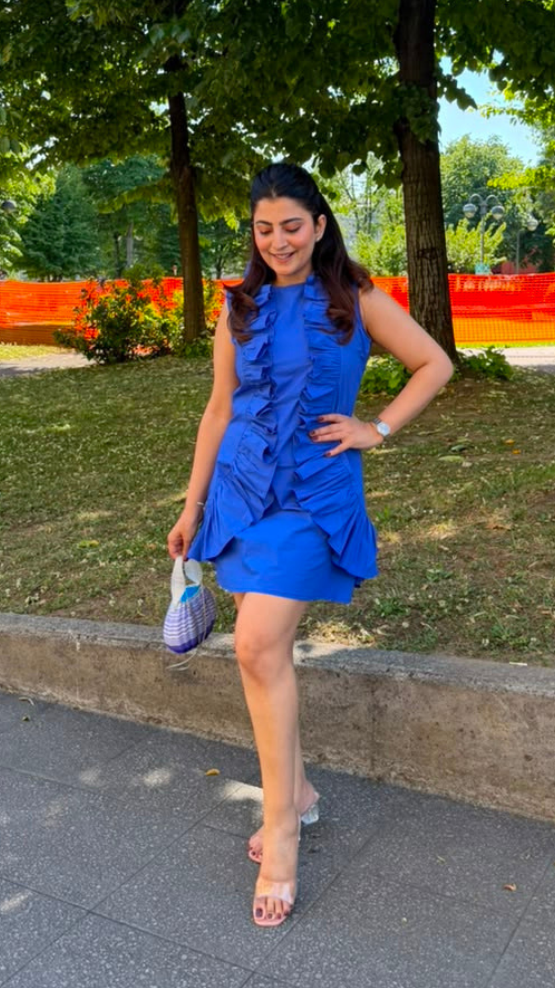 Ruffle Reverie in Blue
