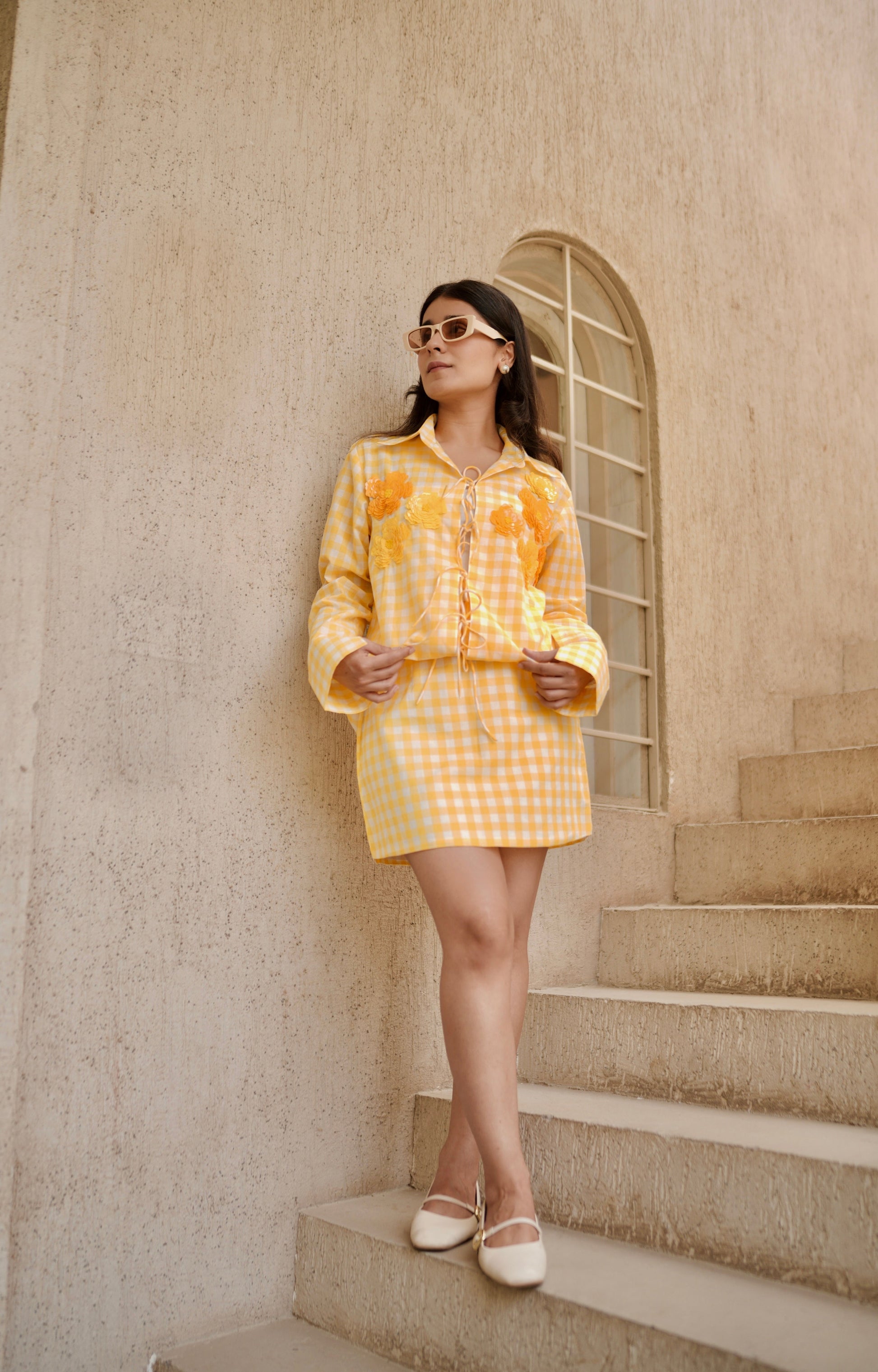 Citrus Ghingham Skirt