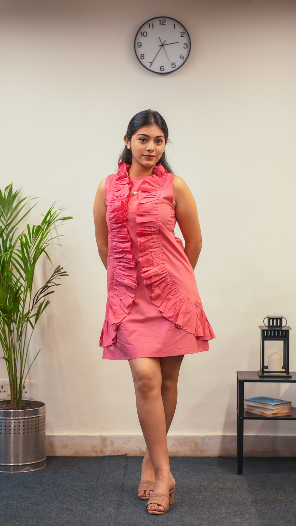Ruffle Reverie in Peach