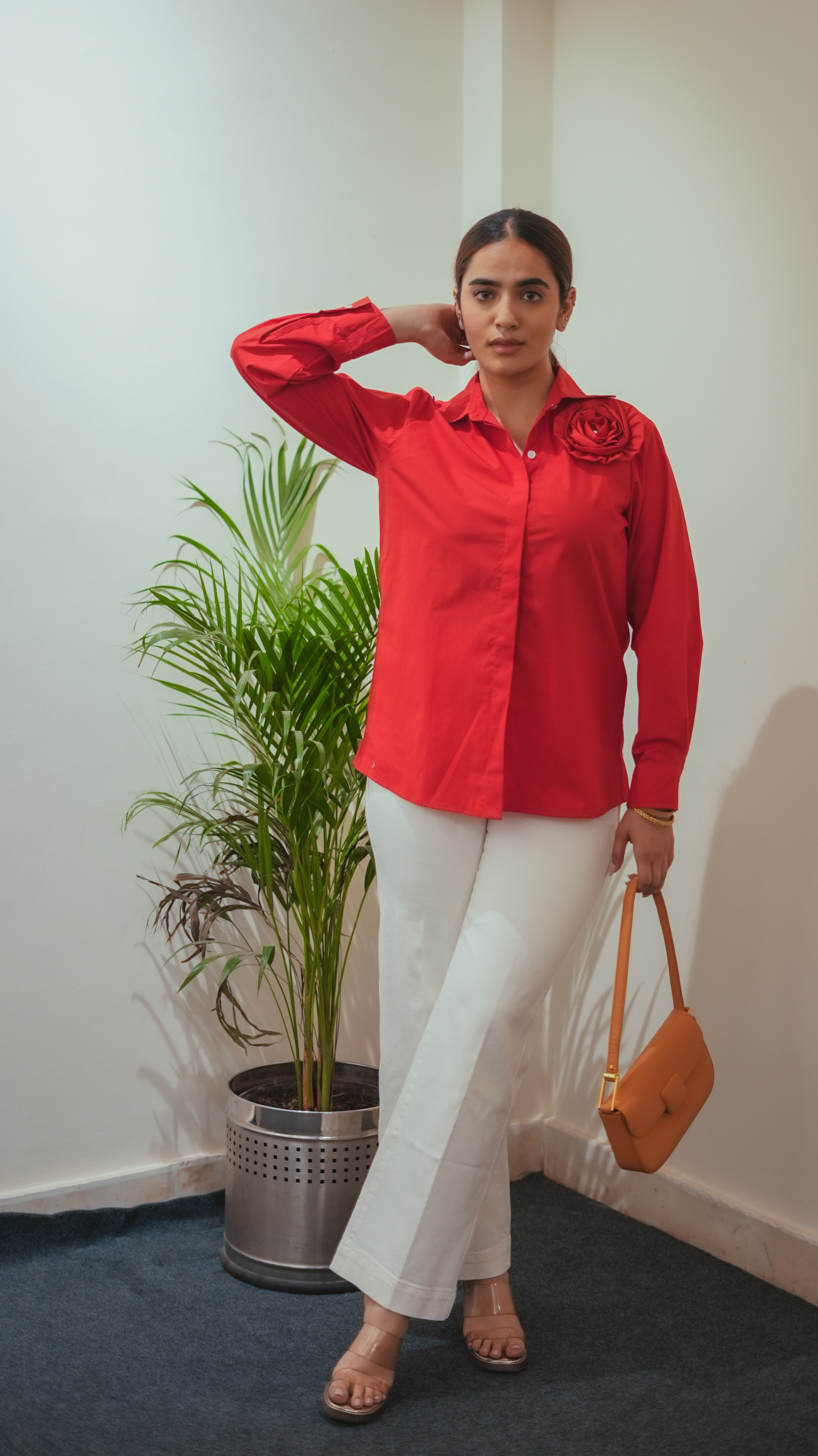 Red Rosette Shirt