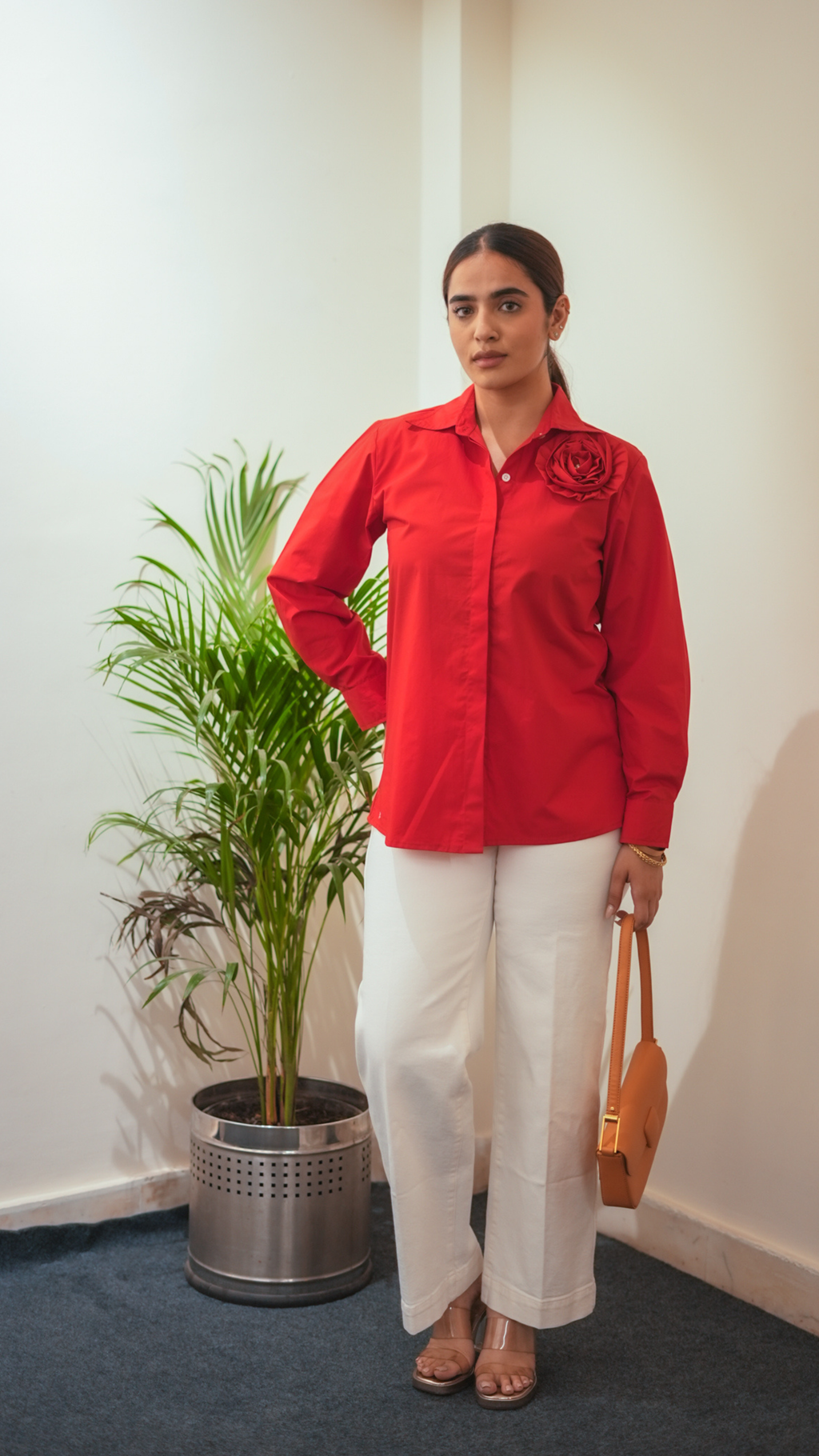 Red Rosette Shirt