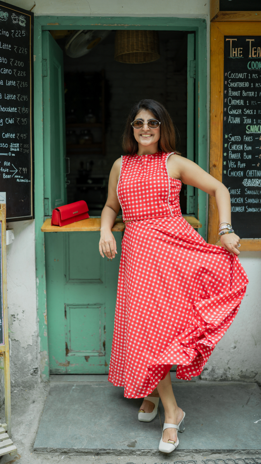 Red Gingham Set
