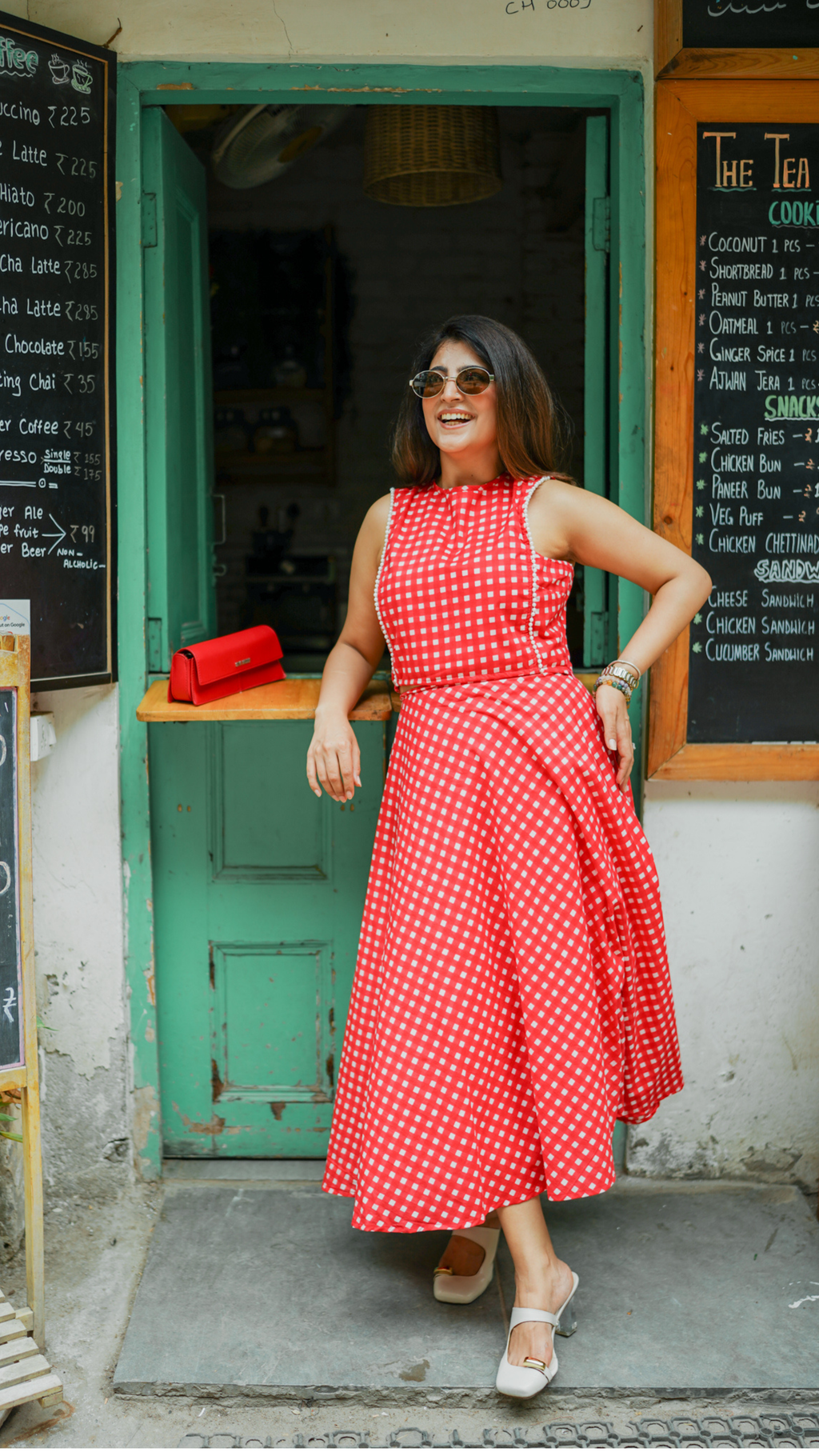 Red Gingham Set