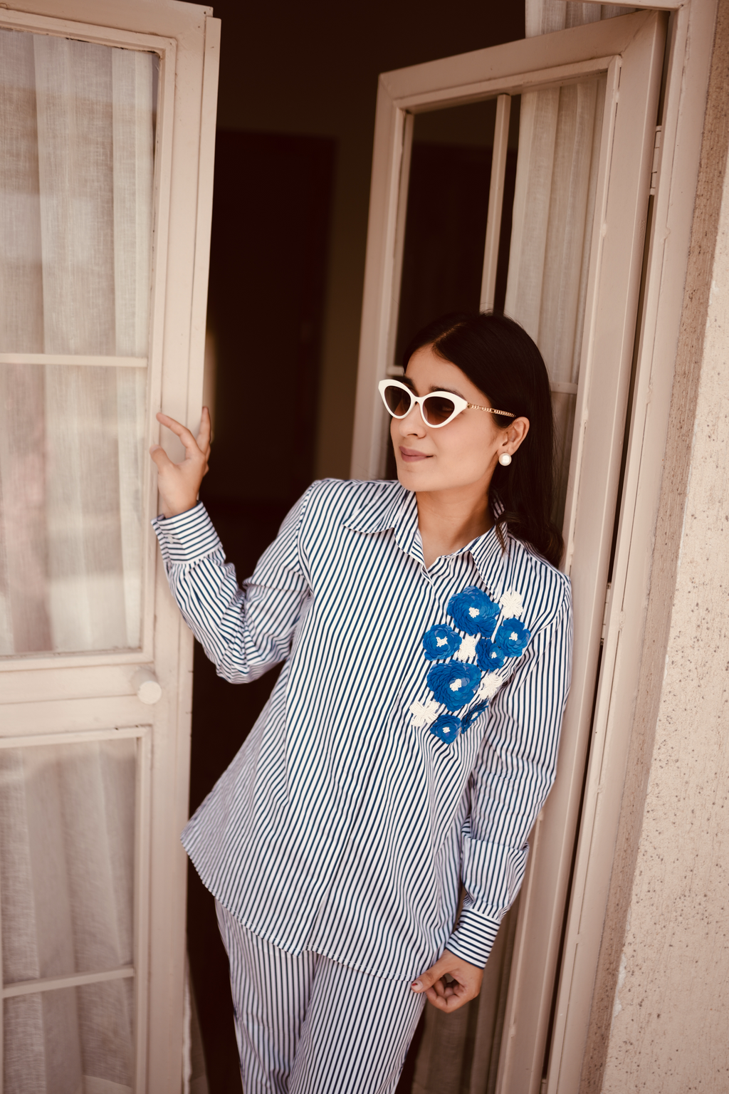 Azure Stripe Shirt